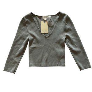 NAF NAF Paris Gray Crop Top
